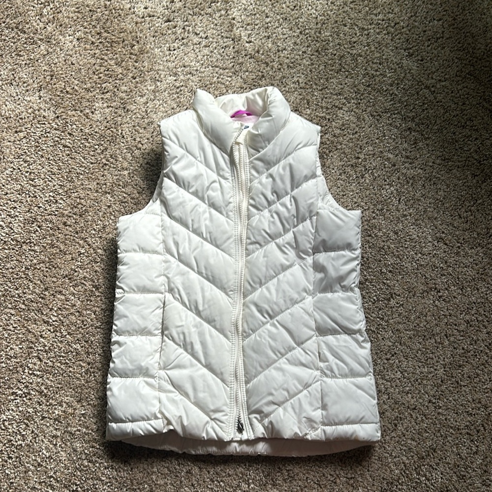 Old Navy Girl’s Frost Free White Vest Large 10/12